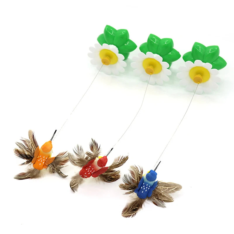 Whimsical Rotating Electric Flying Butterfly - The Purr-fect Interactive Toy for Your Furry Friends!