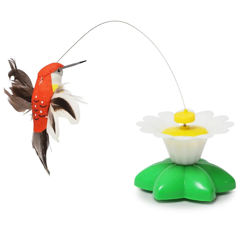 Whimsical Rotating Electric Flying Butterfly - The Purr-fect Interactive Toy for Your Furry Friends!